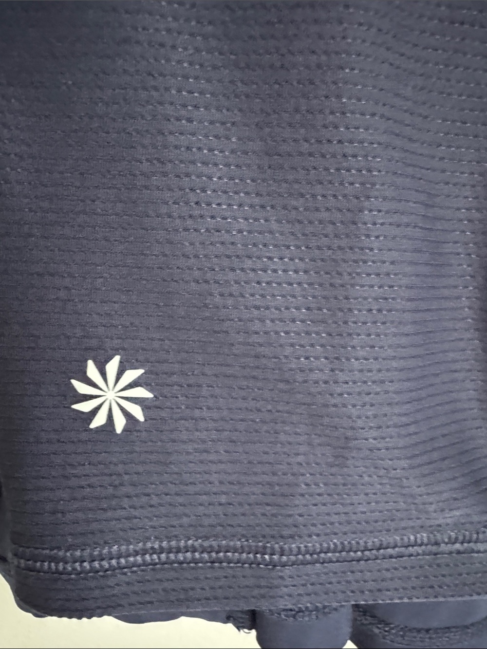 Athleta Navy Pleated Tennis Skort Built-In Shorts Pocket Athletic Golf Skirt M - Picture 7 of 7